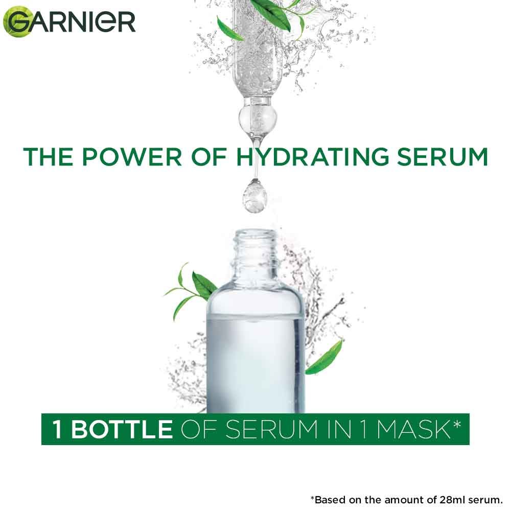 1 Garnier Sheet Mask = 1 Bottle of Serum